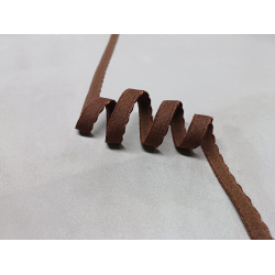 Guma obszywkowa 11 mm w kolorze czekoladowym