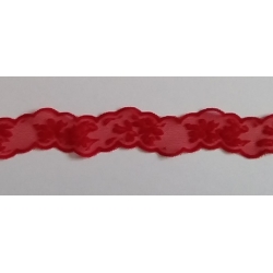 Koronka elastyczna 3cm - krwista czerwień (KR-E-62)