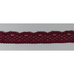 Koronka elastyczna 2,5cm - śliwkowa (KR-E-66)